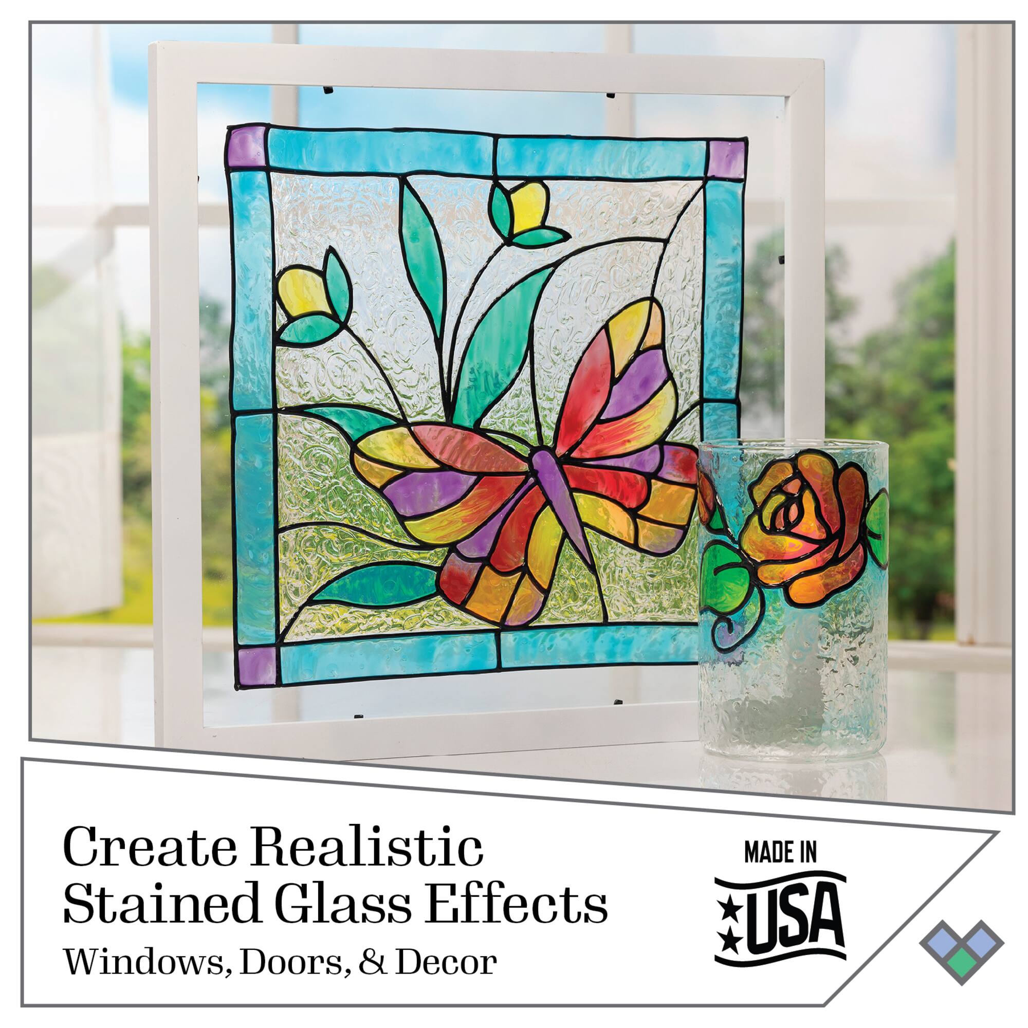 Plaid® Gallery Glass® Pastels Stained Glass Painting Kit